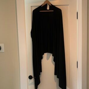 Wolford Black Knit open faced cardigan 
Waterfall style